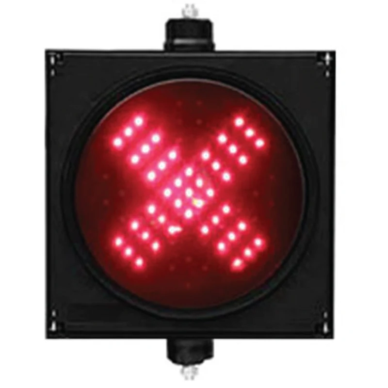 4 stycken LED Trafiksignal 200 Enkel Röd X