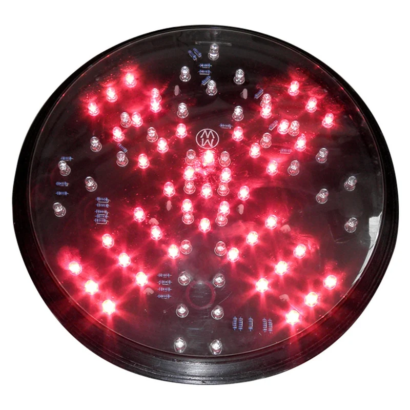 10 stycken (1 kartong) LED Trafiksignallampa 200 Röd X