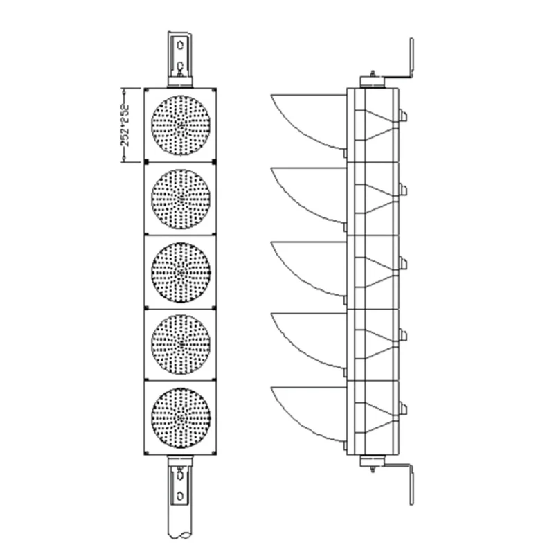 2 stycken LED Trafiksignal 200 Startgran