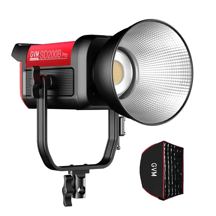 GVM PRO SD200B 200W Bi-Color Mesh Bluetooth Monolight(Includes 1 softbox valued at $59)