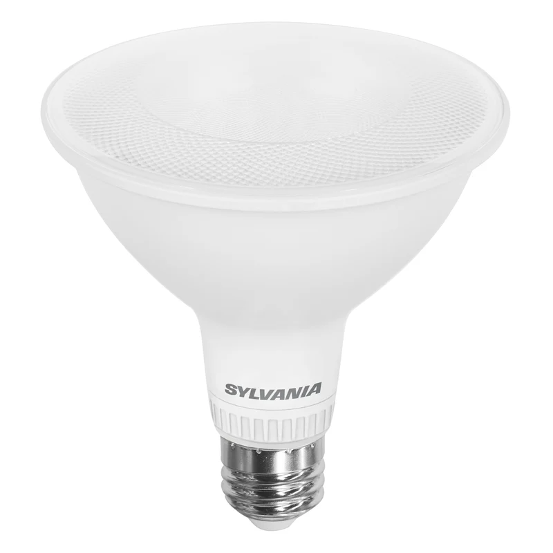 SYLVANIA TruWave PAR38 LED Light Bulb, 15.5W = 120W, 5 CCT Select 2700 / 3000 / 3500 / 4000 / 5000K, 40-Degree Angle, Dimmable, 1300 lms, Clear Finish - 1 PK