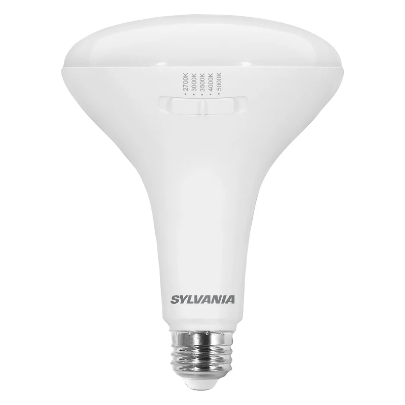 SYLVANIA TruWave BR40 LED Light Bulb, 13W = 85W, 5 CCT Select 2700 / 3000 / 3500 / 4000 / 5000K, Dimmable, 1100 lms, Frosted Finish - 1 PK