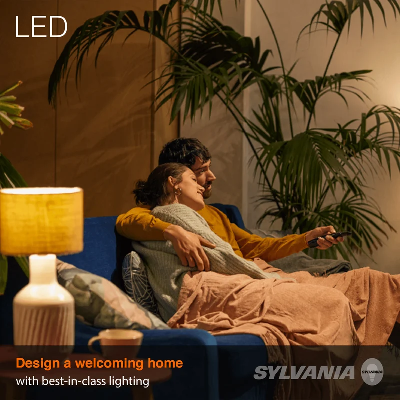SYLVANIA 12W EverydayLED Light Bulb, PAR38 LED, Non Dimmable, 900 Lumens, 3000K, White - 8 PK