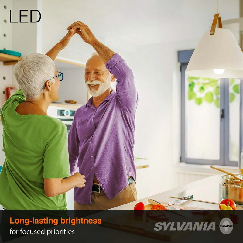 SYLVANIA 12W EverydayLED Light Bulb, A19 LED, Non Dimmable, 1000 Lumens, 2700K, Soft White - 16 PK