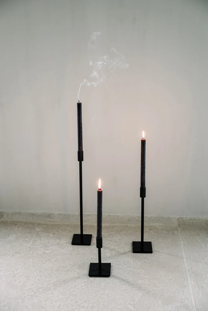 Leeff Candle Holder Cleo black L