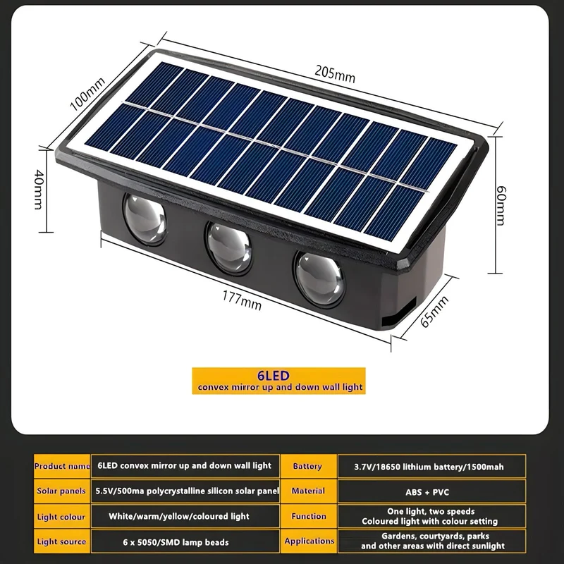 Solar Outdoor Lampe Modern Nova