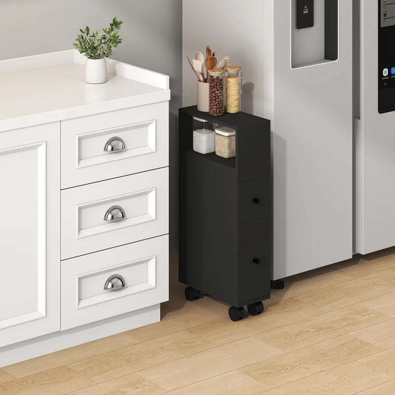Nischenschrank auf Rollen Broreynna 66x15x33 cm [en.casa]