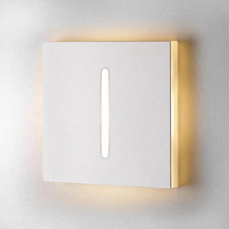Treppenbeleuchtung - LED Wandeinbauleuchte Slide in Weiss - 230V 1,5W
