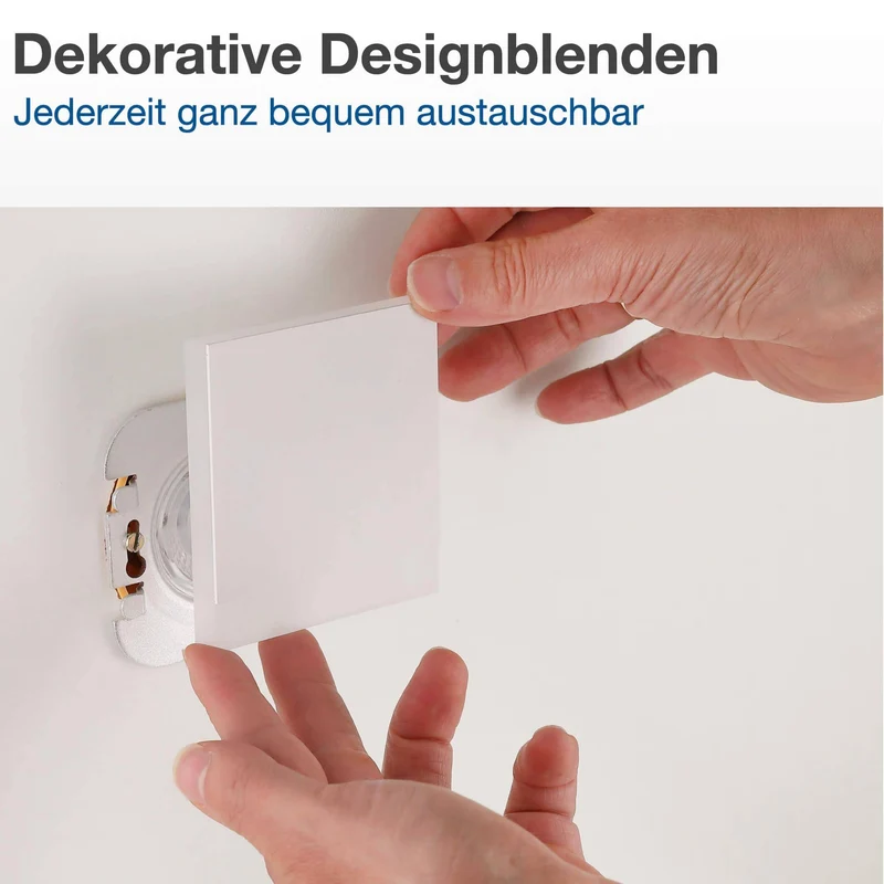 Treppenbeleuchtung - LED Wandeinbauleuchte Down in Weiß rund - 230V 1,5W