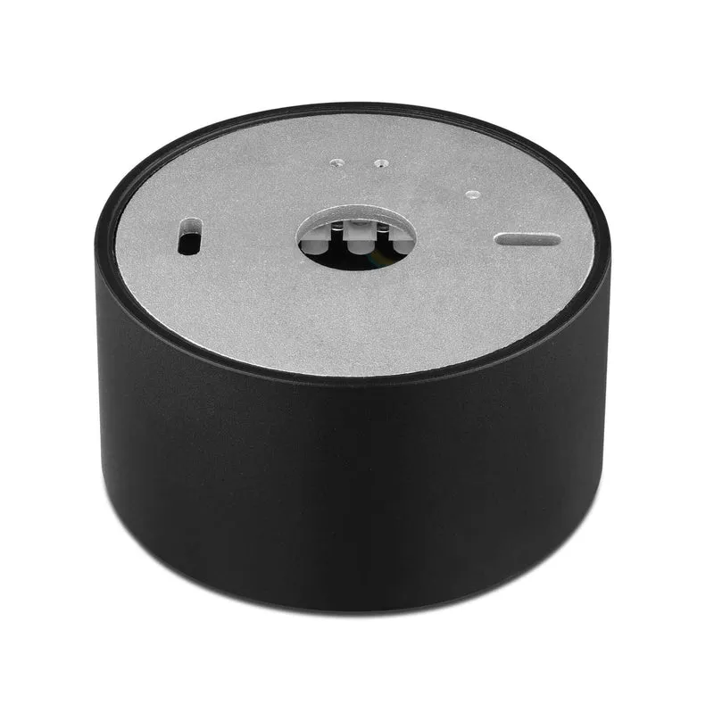 LED Aufbaustrahler Flach in Schwarz Rund 230V 5W Dimmbar - Tablo