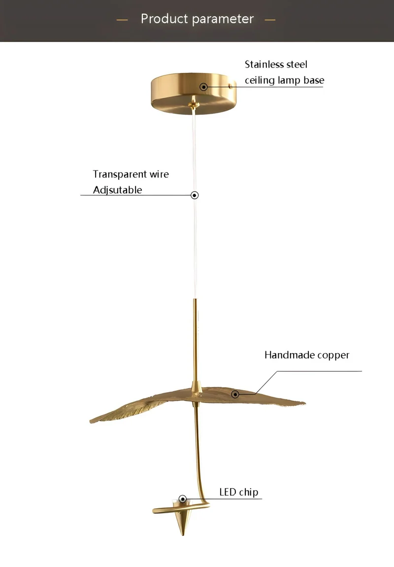 Kronleuchter Lotus D‘Or