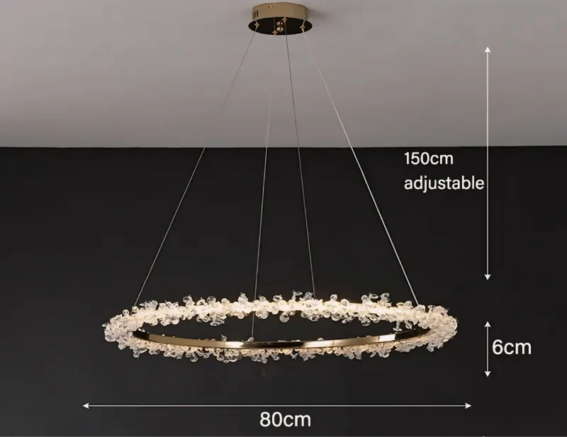 Hängelampe Halo Crystal