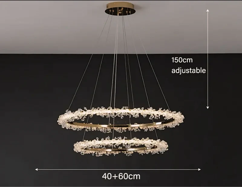 Hängelampe Halo Crystal