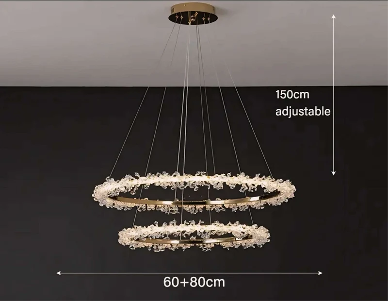 Hängelampe Halo Crystal