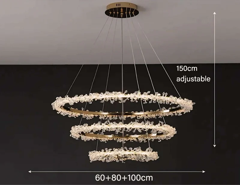 Hängelampe Halo Crystal
