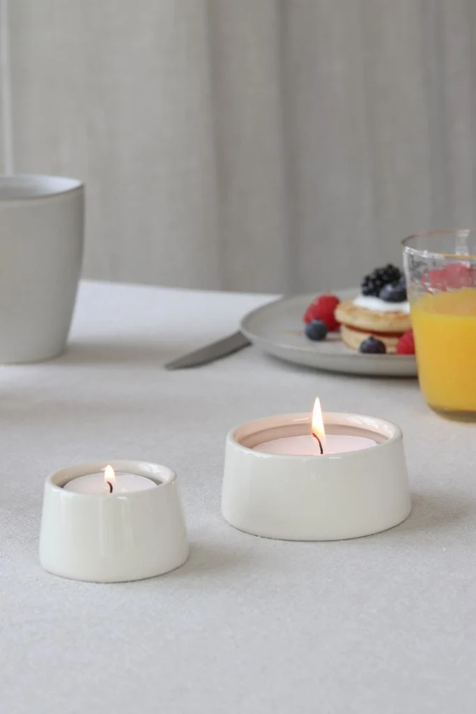 Leeff Tealight Holder Tirza L glazed