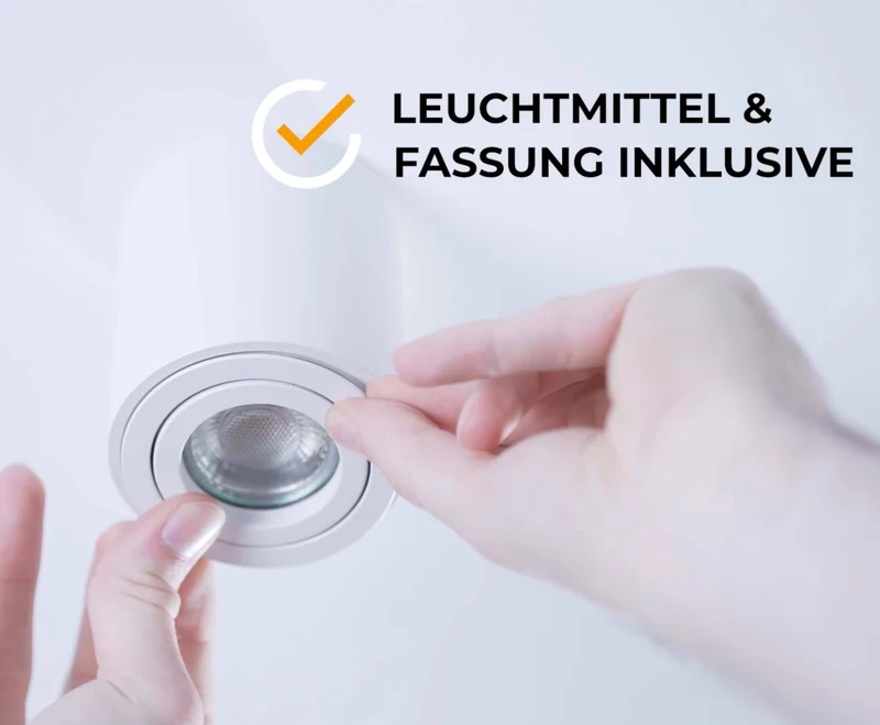 LED Aufbaustrahler 230V Weiß Eckig - 5W GU10 LED - Glabo