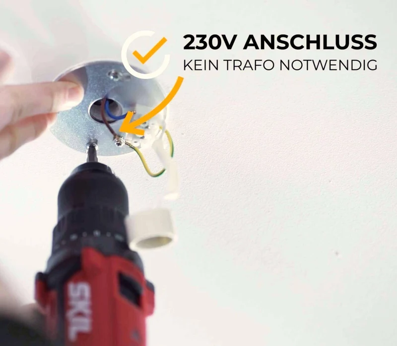 LED Aufbaustrahler 230V Schwarz Eckig - 5W GU10 LED - Glabo