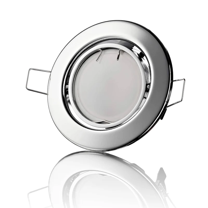LED Einbaustrahler Flach - Chrom Rund 5W Dimmbar 120° - Classico