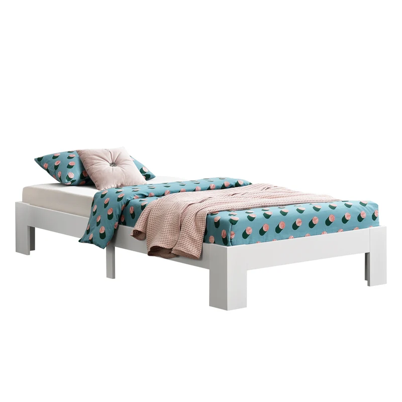 Holzbett Raisio Jugendbett versch. Farben und Größe en.casa