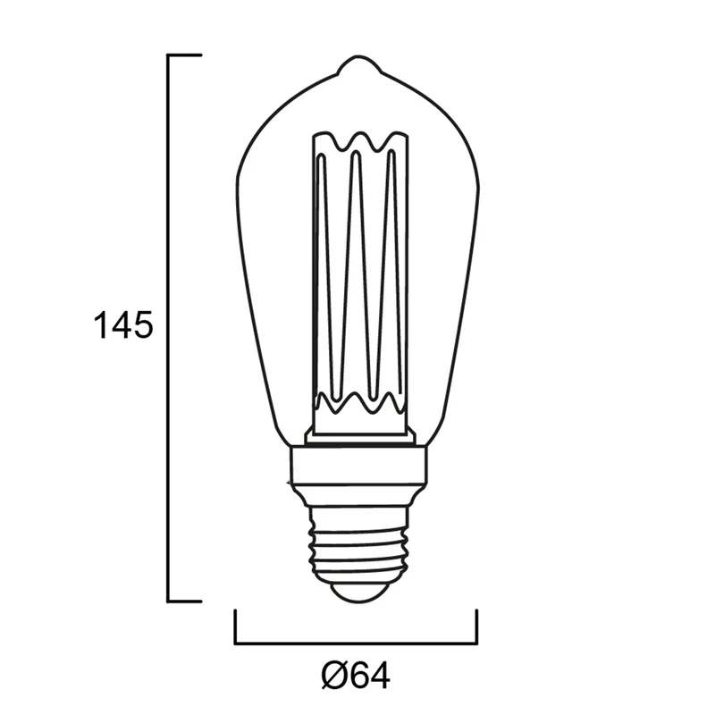 Retro LED Lampe | Dekoratives Design | verschiedene Formen
