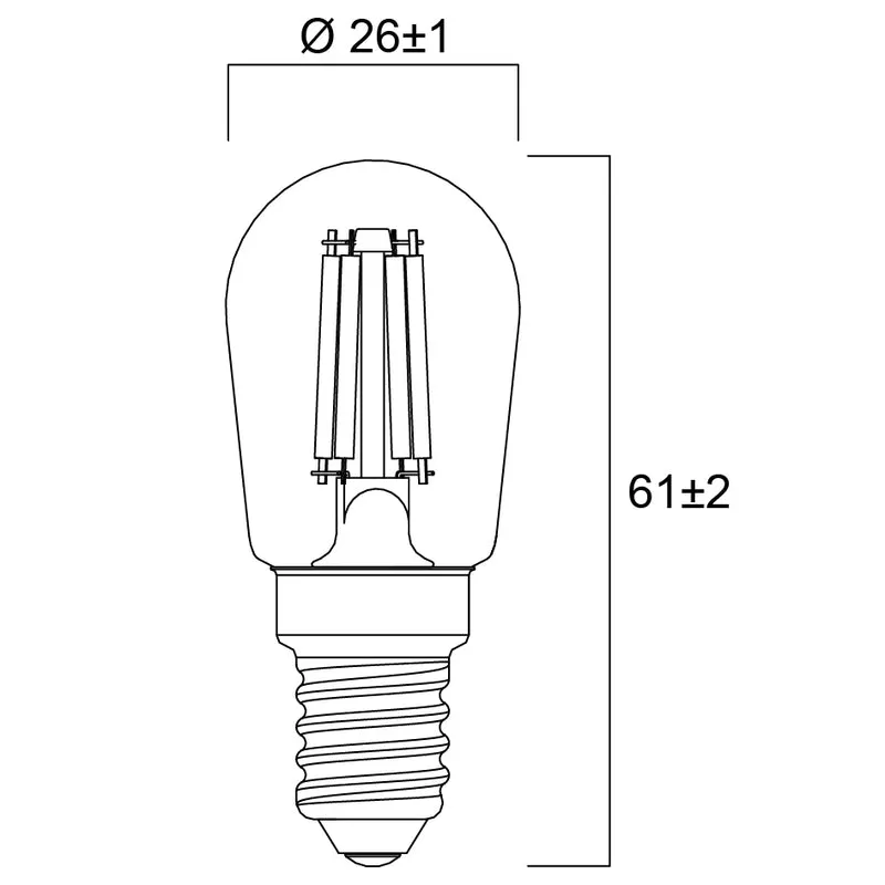 LED Dekorative Lampe | E14 Ball | Warmweiß