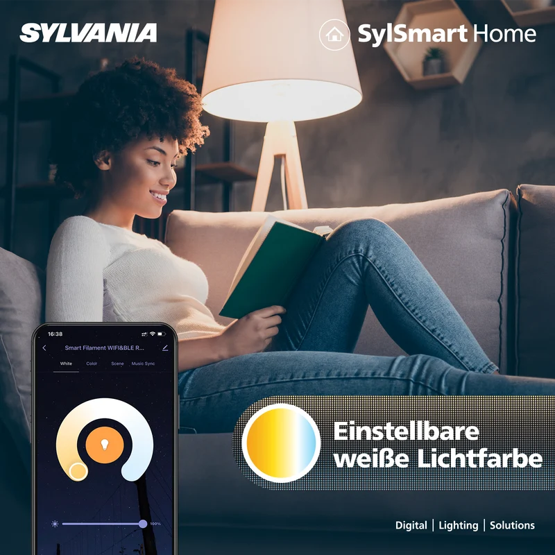 Smart LED Lampe E27 | Dimmbar | RGB | Warmweiß - Tageslichtweiß | verschiedene Formen