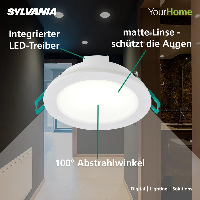 LED Einbaustrahler 230V | 3er & 10er Pack | Warmweiß | Ø 68 mm | IP65
