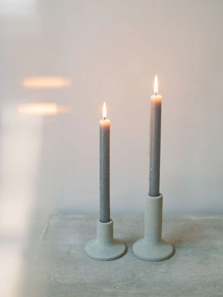 Leeff Candle Holder Celeste Grey L