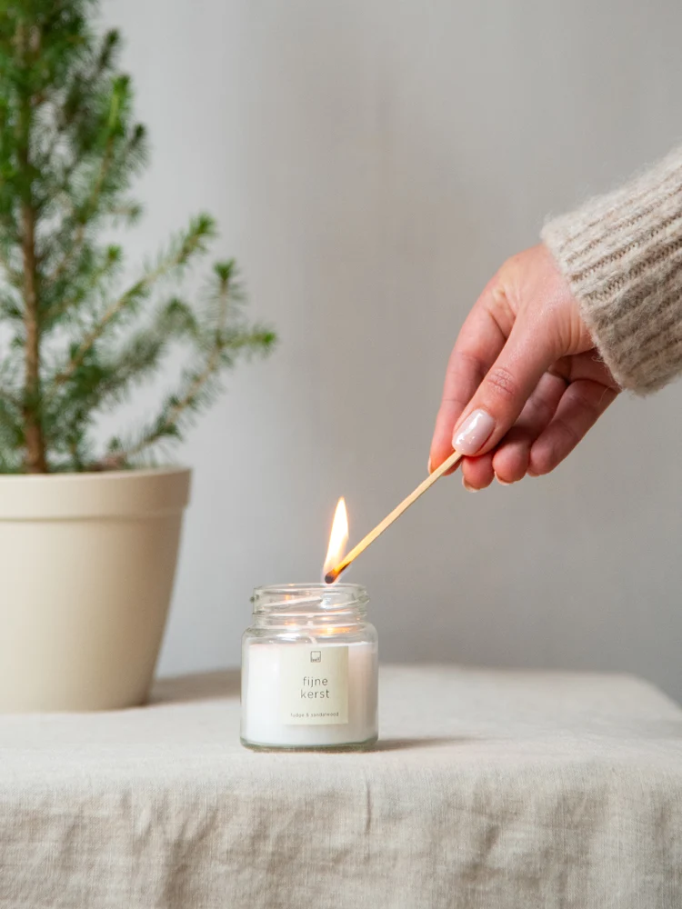 Leeff Jar Candle S - Fijne kerst