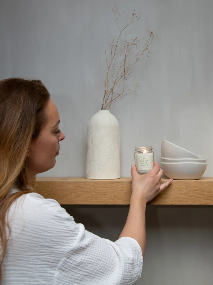 Leeff Jar Candle L - Jij bent goud waard