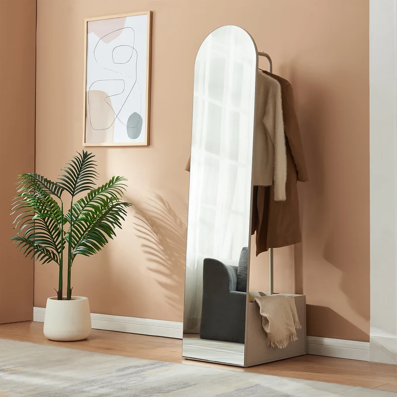 Garderobenspiegel 2-in-1 Kuonta 165x40x51 cm [en.casa]
