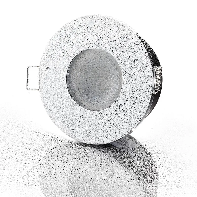 LED Einbaustrahler IP65 - Chrom Rund 5W GU10 - Fora