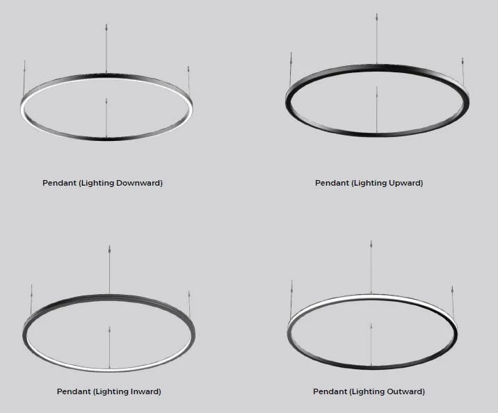 LED Circle Moosleuchte, 800mm, 50W