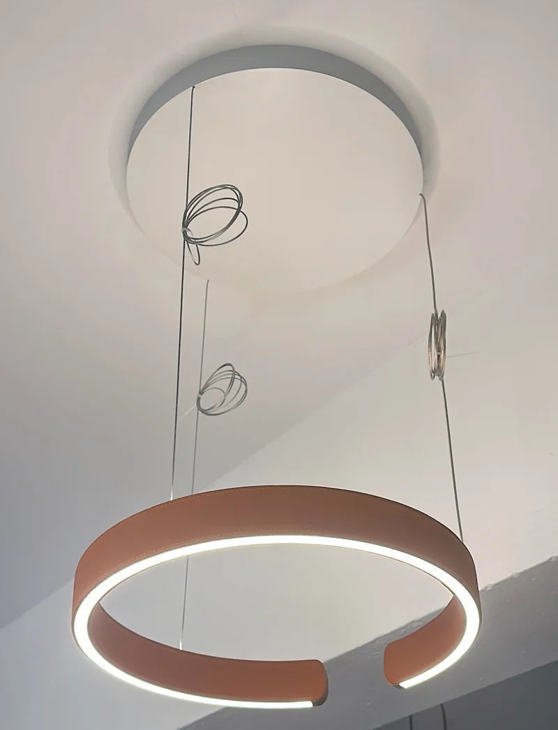 LED Pendelleuchte 28W, 2700K, 400mm, rose gold, DIM