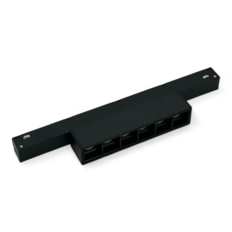 LED Magnetschiene Strahler 6*1W, fest, 2700K, 24°, DALI, weiß/schwarz