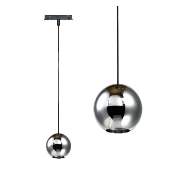 LED Magnetschiene Pendel Kugel 50mm chrom, 4,5W, 2700K, DALI