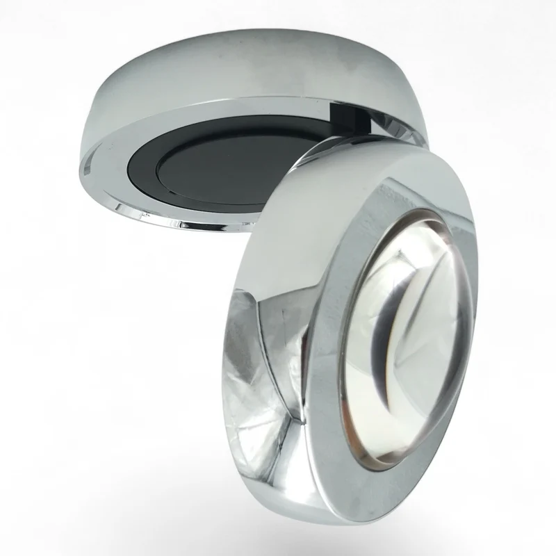 LED Aufbaustahler 8W, 2700K, Lens Chrom