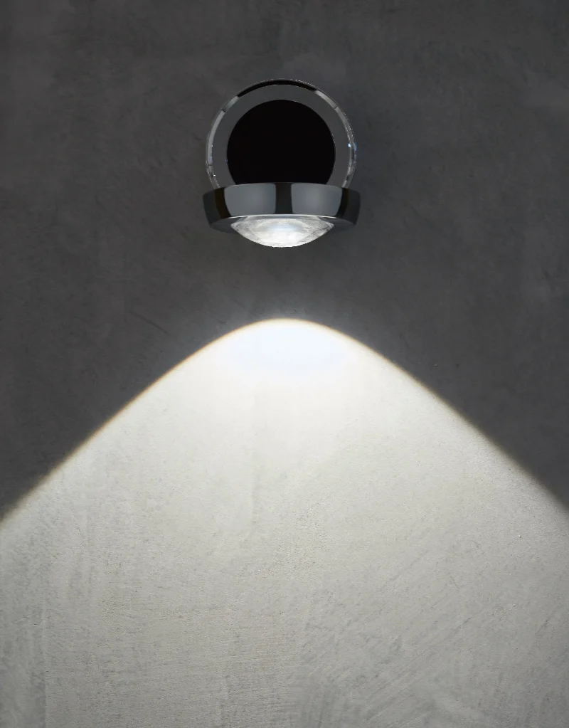 LED Aufbaustahler 8W, 2700K, Lens Chrom