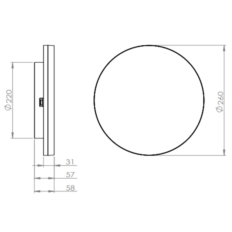 LED Deckenaufbauleuchte "Winston", Weiß