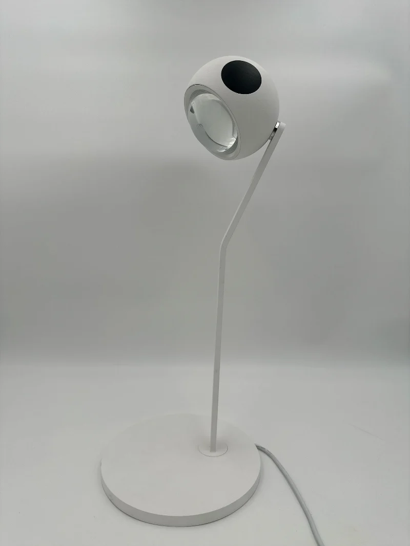 LED Tischleuchte Lens mit schwarzem Punkt, 7W, weiß, 2700K, IP20