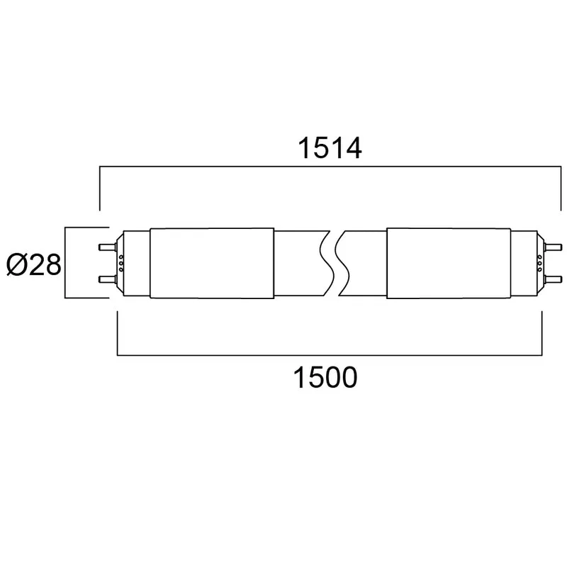LED Röhre T8 | 1500 mm | Ersatz für 58W | für EVG & KVG & AC | verfügbar in Neutralweiß & Tageslichtweiß