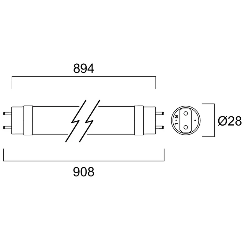 LED Röhre T8 | 894 mm | Ersatz für 30W | für KVG & AC | verfügbar in Warmweiß, Neutralweiß & Tageslichtweiß