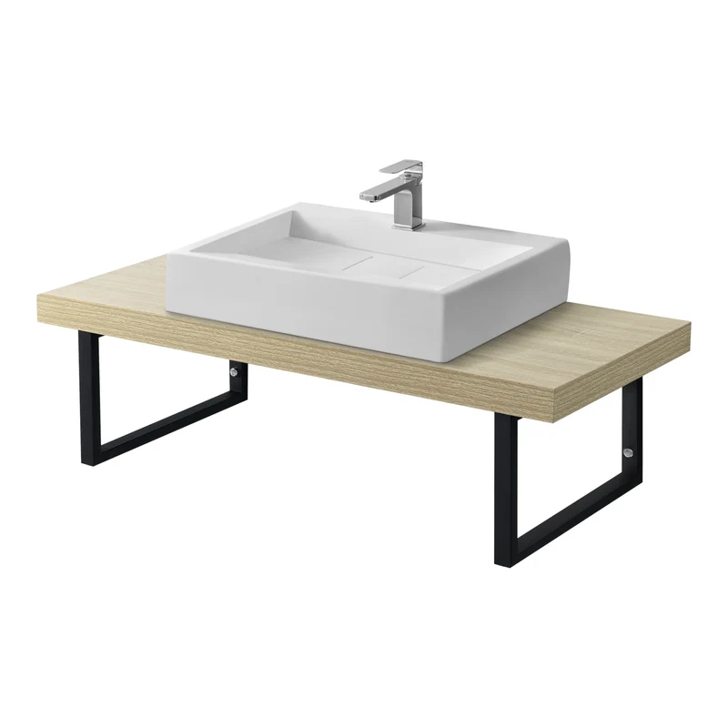 Waschtischplatte 100x45x30 cm in versch. Farben neu.haus