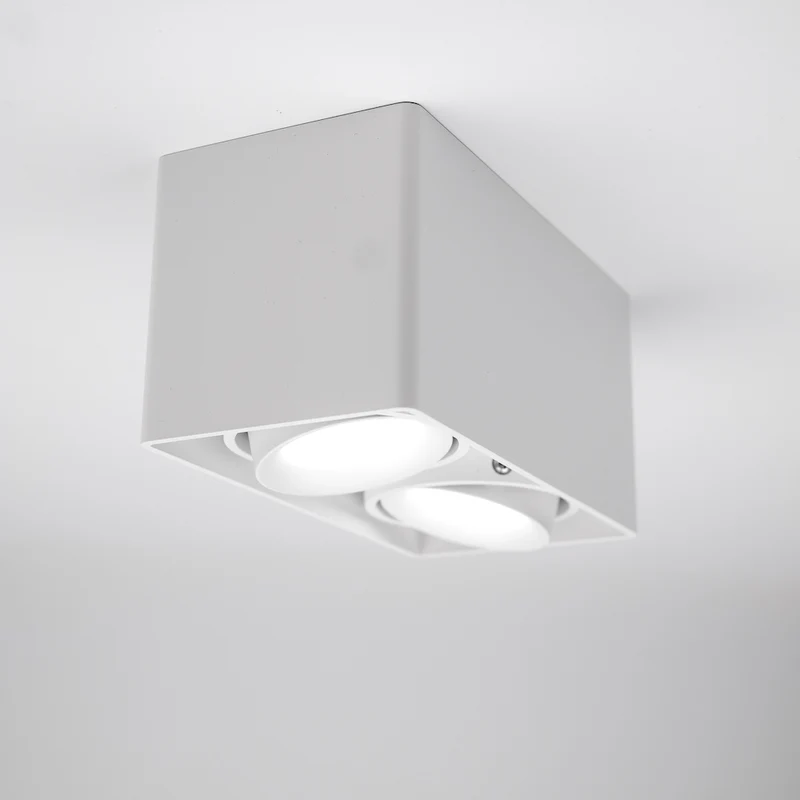 LED Deckenaufbauleuchte "Olbia", 17.8W, Weiß