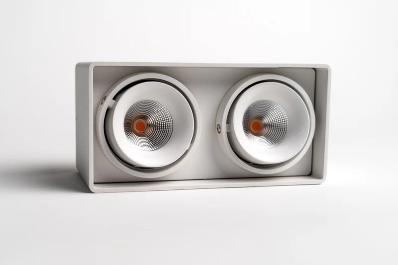 LED Deckenaufbauleuchte "Olbia", 17.8W, Weiß