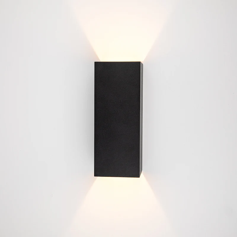 LED Wandleuchte "Cube", 8W, Schwarz/Gold