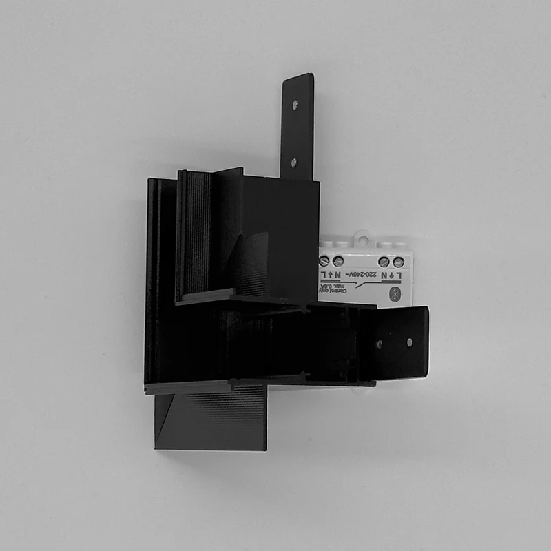 48V Magenschiene "Magneto" Einbau Verbinder 90° me., Hor. oder Vert., Schwarz oder Weiß