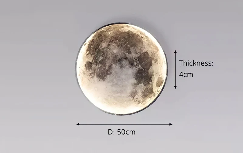Wandleuchte Circle Moon