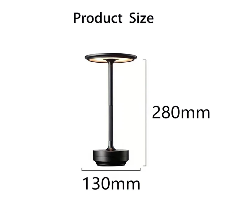 Kabellose Tischlampe Nordic Ambrosios